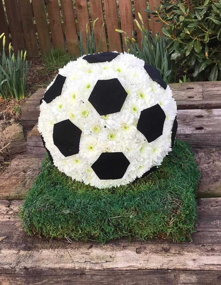 football floral tribute